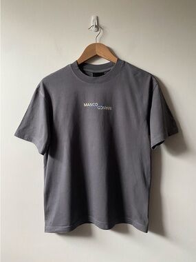 MANCO Men's Charcoal Logo Tee